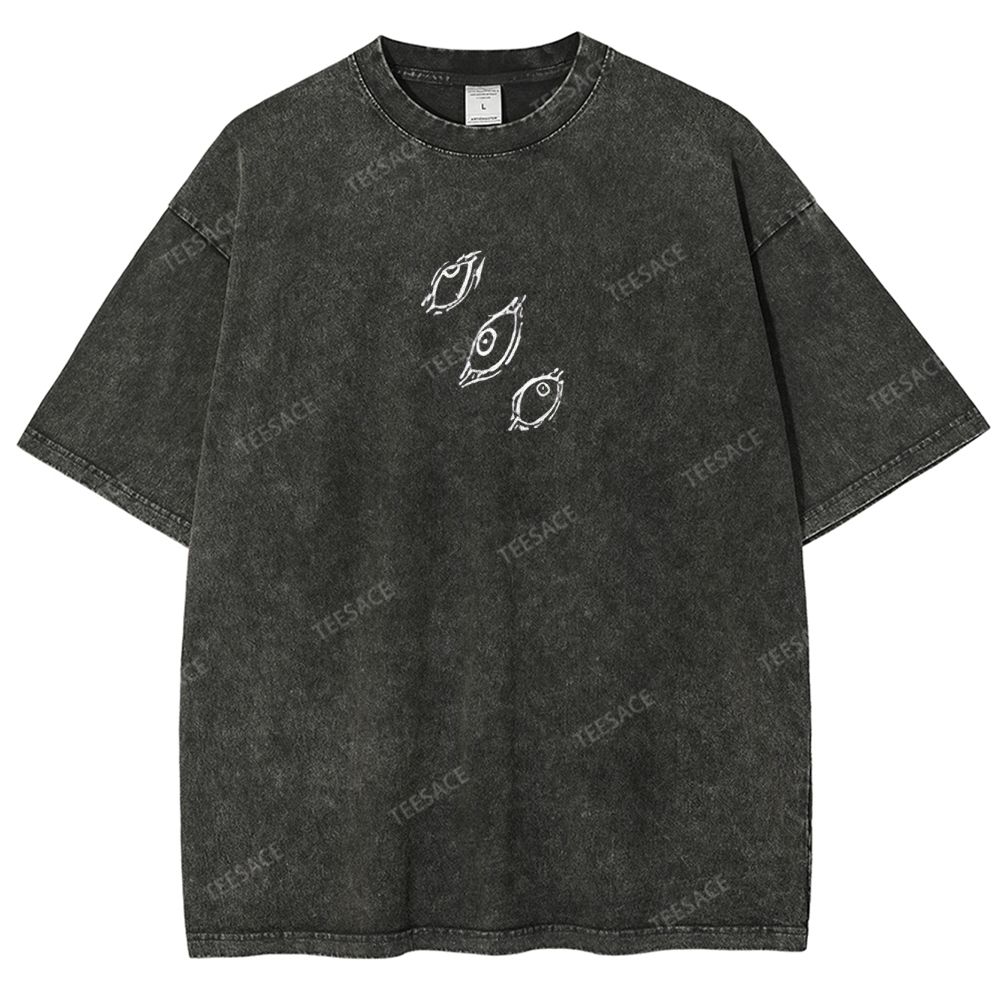 The Honored One Anime Printed Oversize Washed T-Shirt