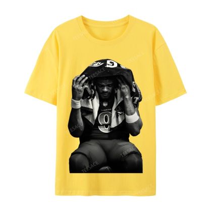 LAMAR JACKSON Tee  Casual Short Sleeve T-Shirt 