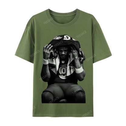 LAMAR JACKSON Tee  Casual Short Sleeve T-Shirt 