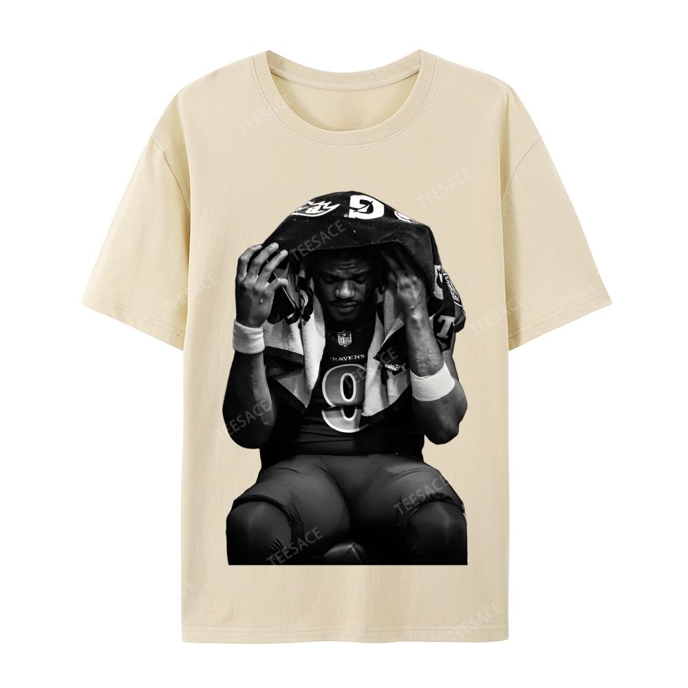 LAMAR JACKSON Tee  Casual Short Sleeve T-Shirt 