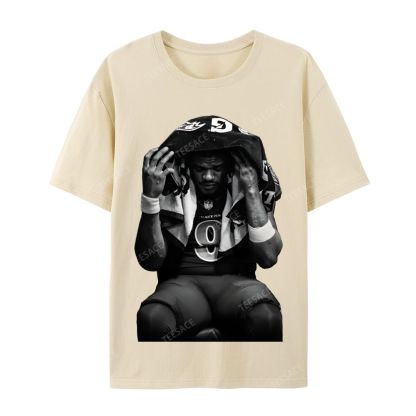 LAMAR JACKSON Tee  Casual Short Sleeve T-Shirt 