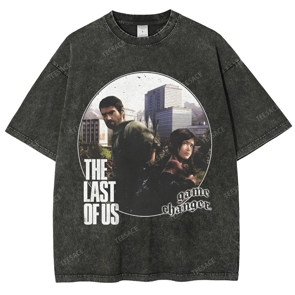 Unisex Fit Washed T-Shirt  THE LAST OF US Tee - [DS] 