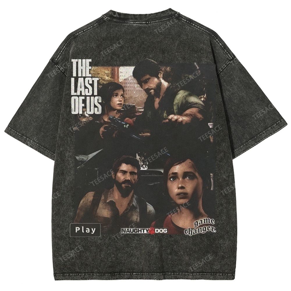 Unisex Fit Washed T-Shirt  THE LAST OF US Tee - [DS] 