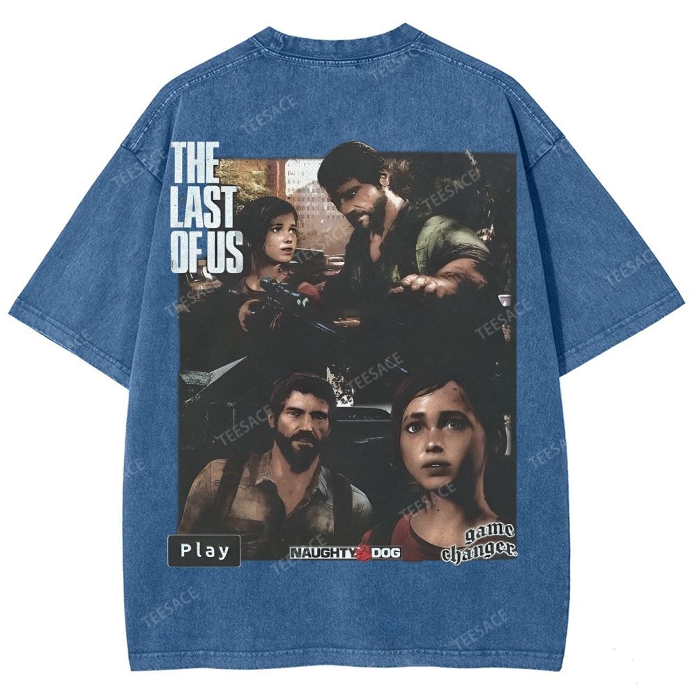 Unisex Fit Washed T-Shirt  THE LAST OF US Tee - [DS] 