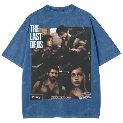 Unisex Fit Washed T-Shirt  THE LAST OF US Tee - [DS] 
