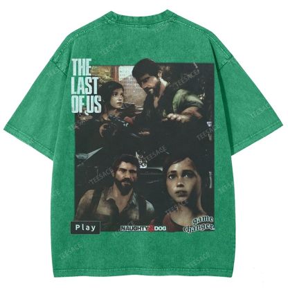 Unisex Fit Washed T-Shirt  THE LAST OF US Tee - [DS] 