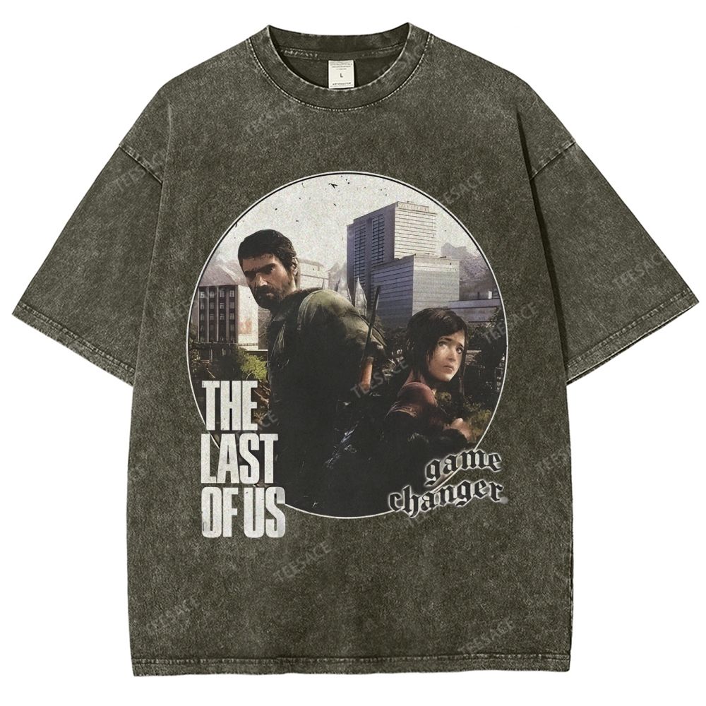 Unisex Fit Washed T-Shirt  THE LAST OF US Tee - [DS] 