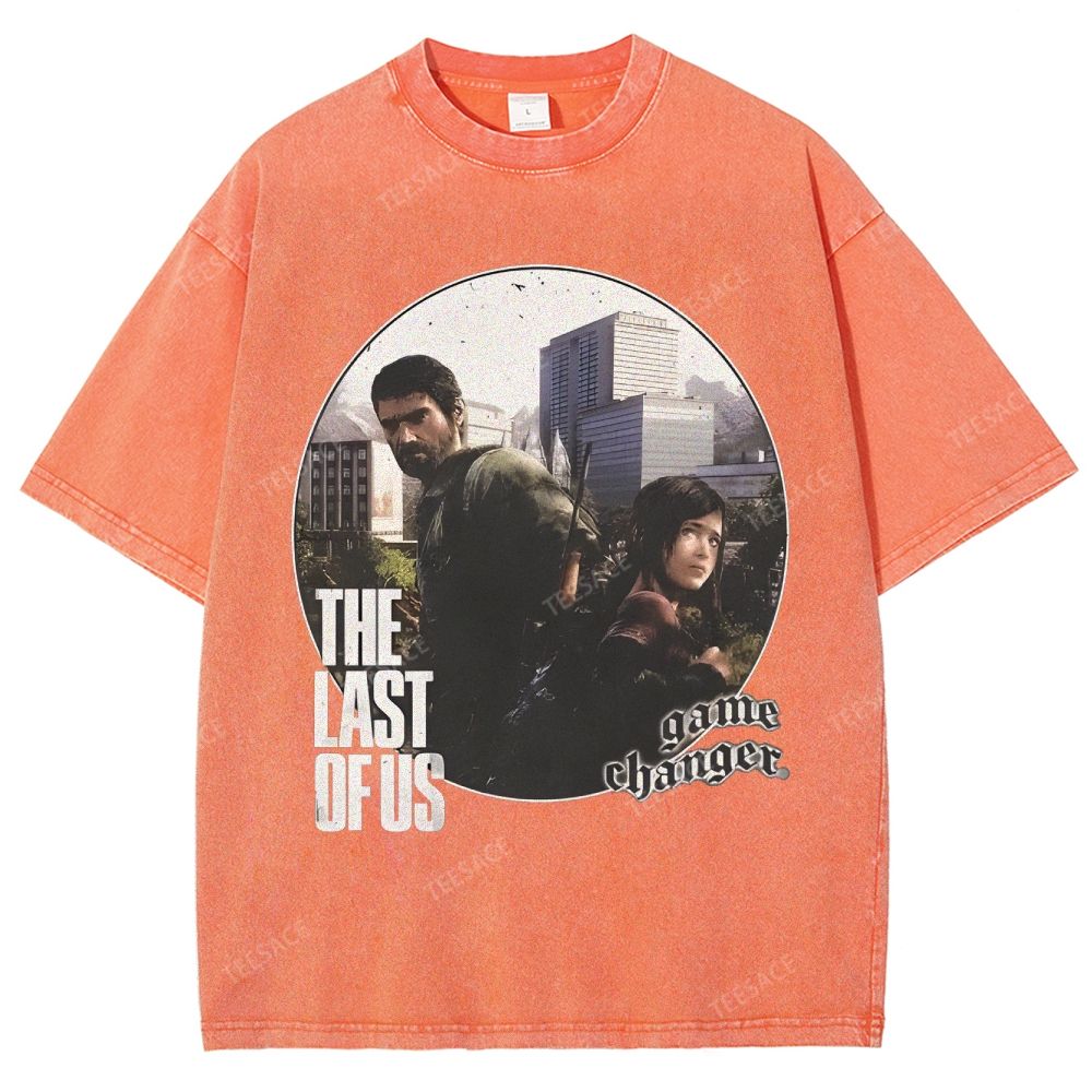 Unisex Fit Washed T-Shirt  THE LAST OF US Tee - [DS] 