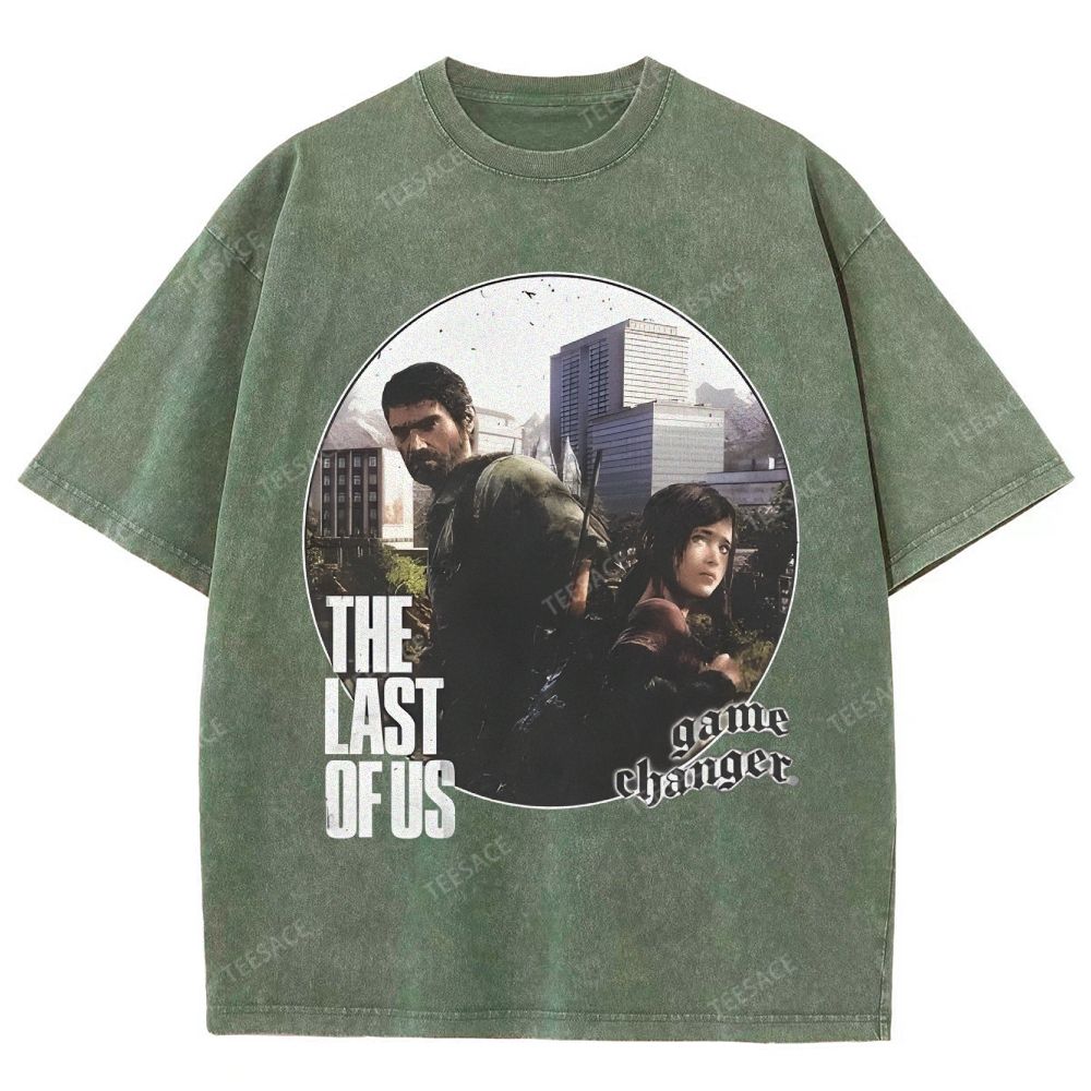 Unisex Fit Washed T-Shirt  THE LAST OF US Tee - [DS] 