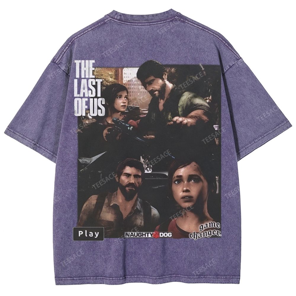 Unisex Fit Washed T-Shirt  THE LAST OF US Tee - [DS] 