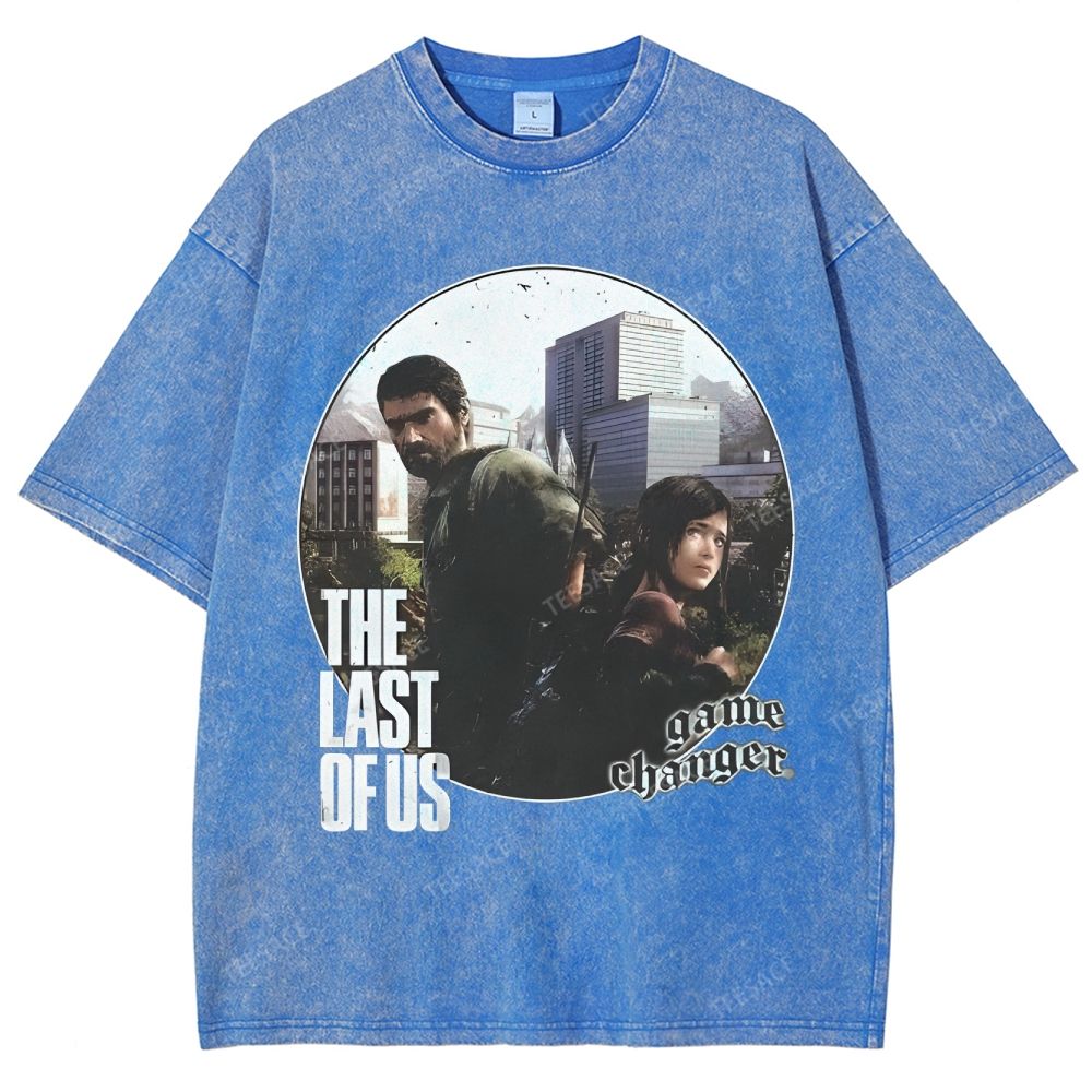 Unisex Fit Washed T-Shirt  THE LAST OF US Tee - [DS] 