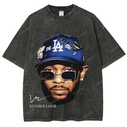 Unisex-Adult Ultra Cotton Washed T-Shirt Graphic  KENDRICK LAMAR- IT'S JUST BIG ME V2 TEE