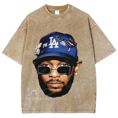 Unisex-Adult Ultra Cotton Washed T-Shirt Graphic  KENDRICK LAMAR- IT'S JUST BIG ME V2 TEE