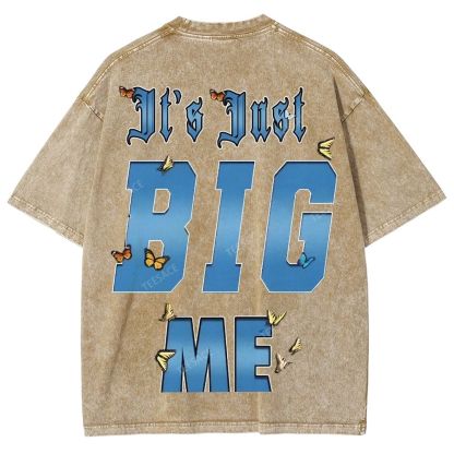 Unisex-Adult Ultra Cotton Washed T-Shirt Graphic  KENDRICK LAMAR- IT'S JUST BIG ME V2 TEE