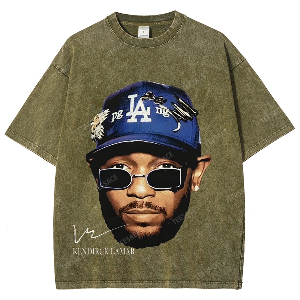 Unisex-Adult Ultra Cotton Washed T-Shirt Graphic  KENDRICK LAMAR- IT'S JUST BIG ME V2 TEE
