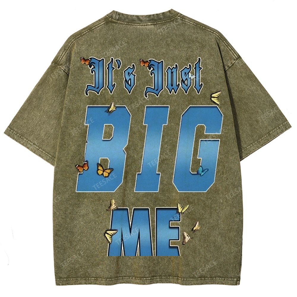 Unisex-Adult Ultra Cotton Washed T-Shirt Graphic  KENDRICK LAMAR- IT'S JUST BIG ME V2 TEE