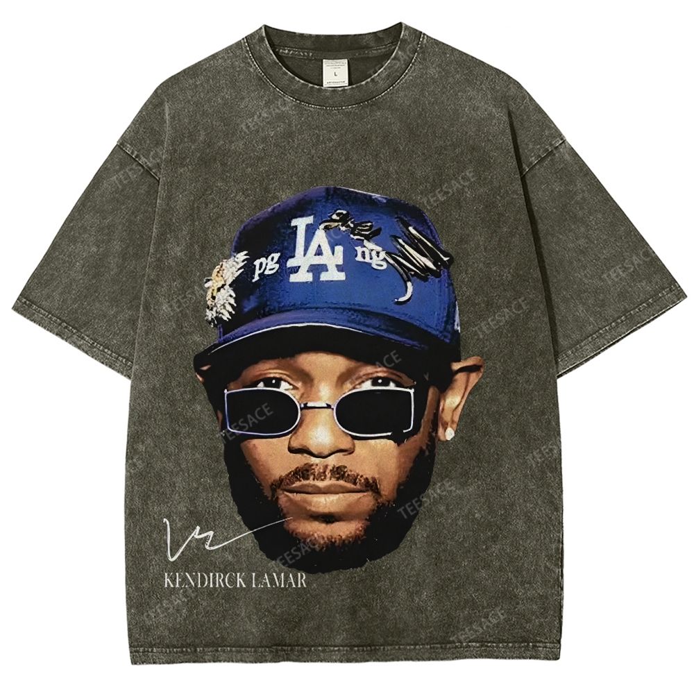 Unisex-Adult Ultra Cotton Washed T-Shirt Graphic  KENDRICK LAMAR- IT'S JUST BIG ME V2 TEE