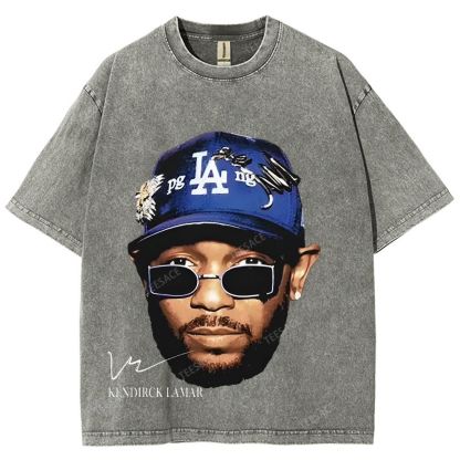 Unisex-Adult Ultra Cotton Washed T-Shirt Graphic  KENDRICK LAMAR- IT'S JUST BIG ME V2 TEE