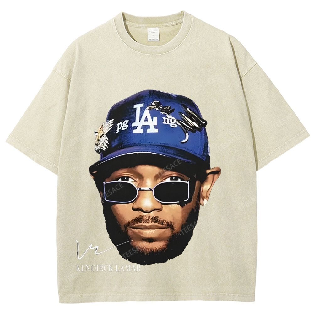 Unisex-Adult Ultra Cotton Washed T-Shirt Graphic  KENDRICK LAMAR- IT'S JUST BIG ME V2 TEE