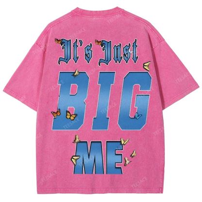 Unisex-Adult Ultra Cotton Washed T-Shirt Graphic  KENDRICK LAMAR- IT'S JUST BIG ME V2 TEE