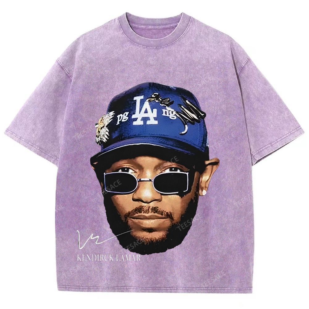 Unisex-Adult Ultra Cotton Washed T-Shirt Graphic  KENDRICK LAMAR- IT'S JUST BIG ME V2 TEE