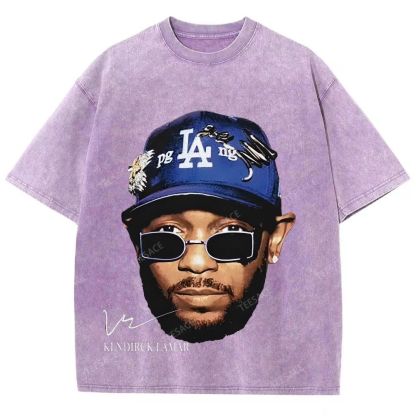 Unisex-Adult Ultra Cotton Washed T-Shirt Graphic  KENDRICK LAMAR- IT'S JUST BIG ME V2 TEE
