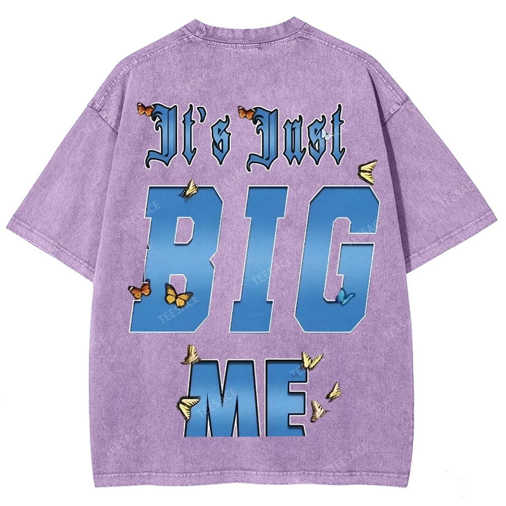 Unisex-Adult Ultra Cotton Washed T-Shirt Graphic  KENDRICK LAMAR- IT'S JUST BIG ME V2 TEE