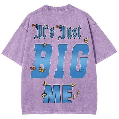 Unisex-Adult Ultra Cotton Washed T-Shirt Graphic  KENDRICK LAMAR- IT'S JUST BIG ME V2 TEE