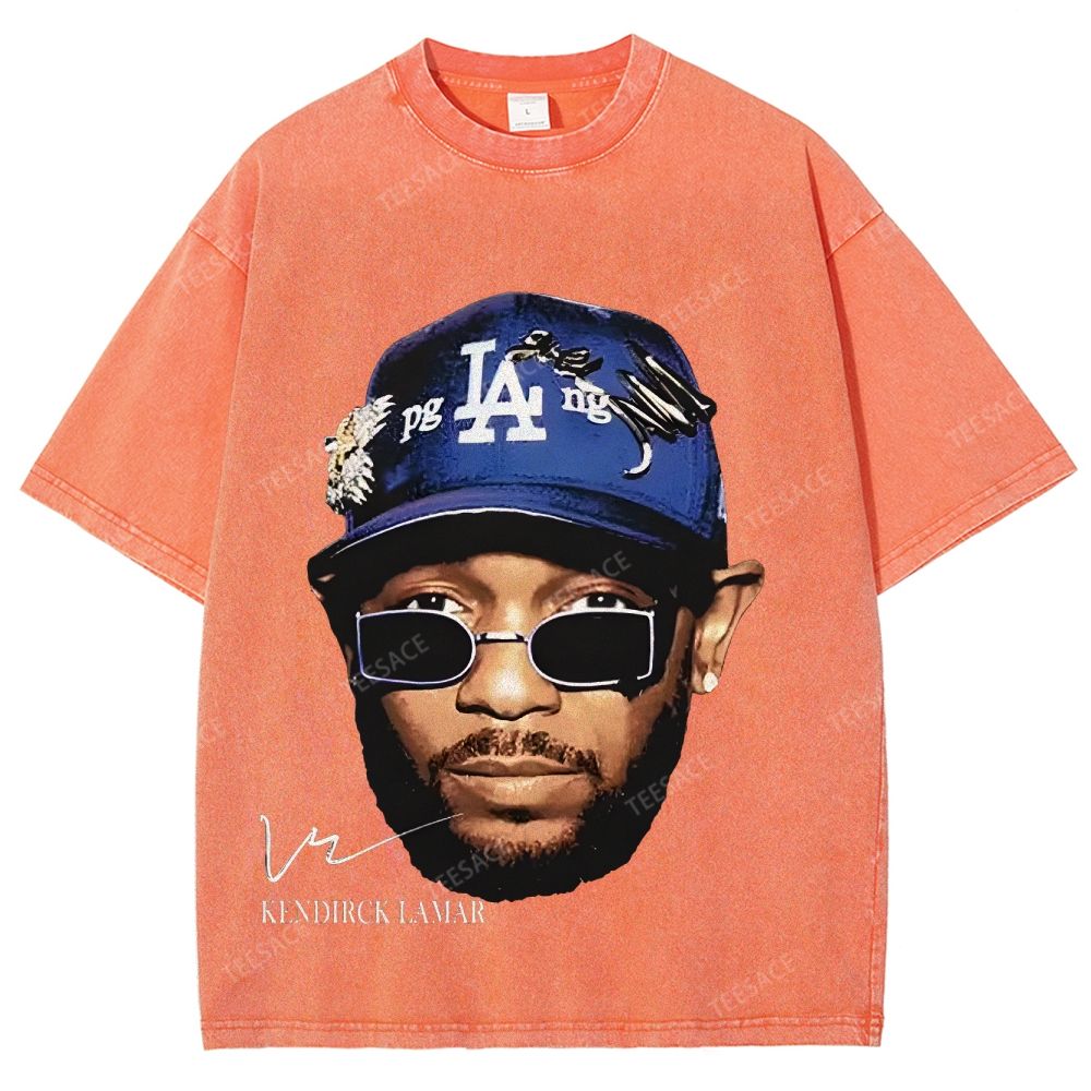 Unisex-Adult Ultra Cotton Washed T-Shirt Graphic  KENDRICK LAMAR- IT'S JUST BIG ME V2 TEE