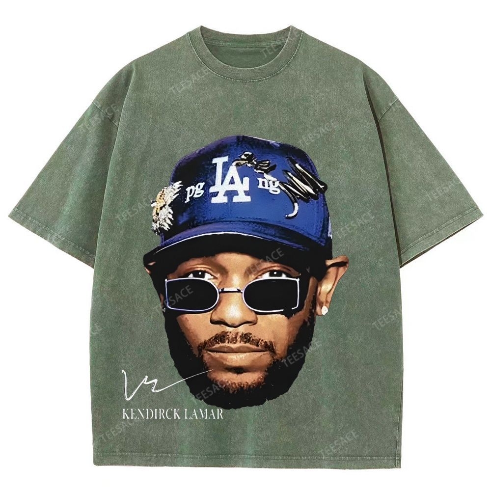 Unisex-Adult Ultra Cotton Washed T-Shirt Graphic  KENDRICK LAMAR- IT'S JUST BIG ME V2 TEE