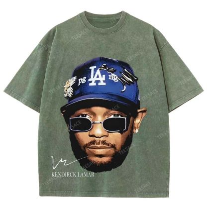 Unisex-Adult Ultra Cotton Washed T-Shirt Graphic  KENDRICK LAMAR- IT'S JUST BIG ME V2 TEE