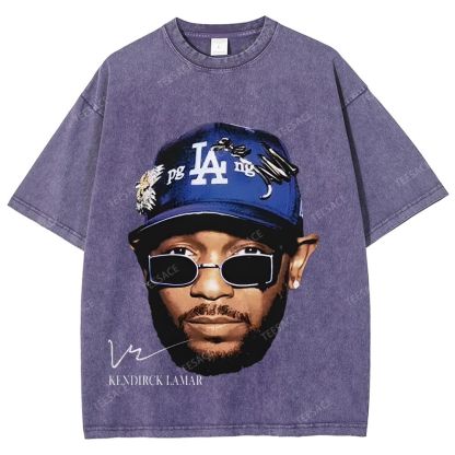 Unisex-Adult Ultra Cotton Washed T-Shirt Graphic  KENDRICK LAMAR- IT'S JUST BIG ME V2 TEE
