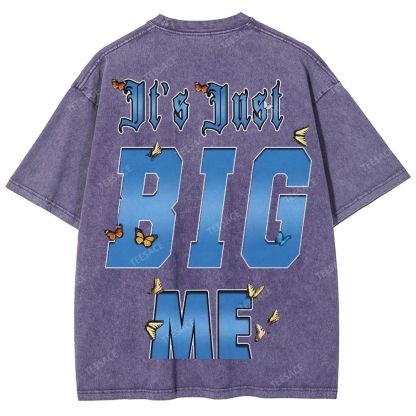 Unisex-Adult Ultra Cotton Washed T-Shirt Graphic  KENDRICK LAMAR- IT'S JUST BIG ME V2 TEE