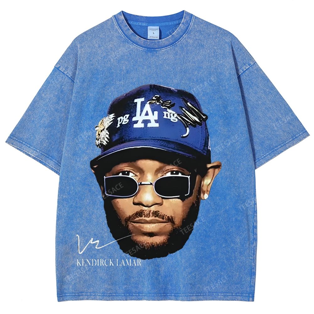 Unisex-Adult Ultra Cotton Washed T-Shirt Graphic  KENDRICK LAMAR- IT'S JUST BIG ME V2 TEE