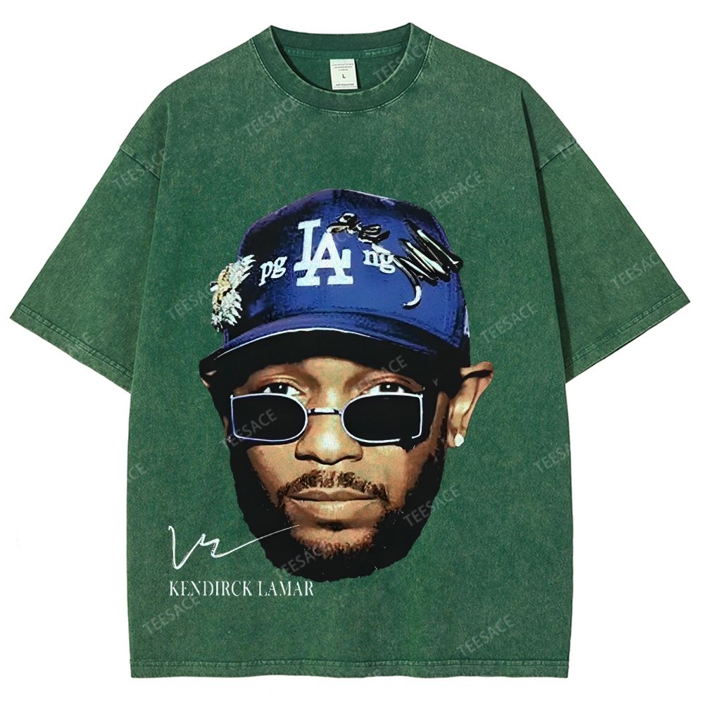 Unisex-Adult Ultra Cotton Washed T-Shirt Graphic  KENDRICK LAMAR- IT'S JUST BIG ME V2 TEE