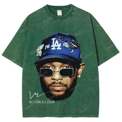 Unisex-Adult Ultra Cotton Washed T-Shirt Graphic  KENDRICK LAMAR- IT'S JUST BIG ME V2 TEE