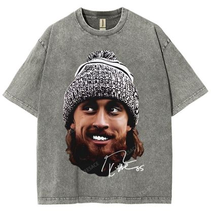 GEORGE-KITTLE-Tee Unisex Fit Washed T-Shirt 