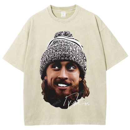 GEORGE-KITTLE-Tee Unisex Fit Washed T-Shirt 
