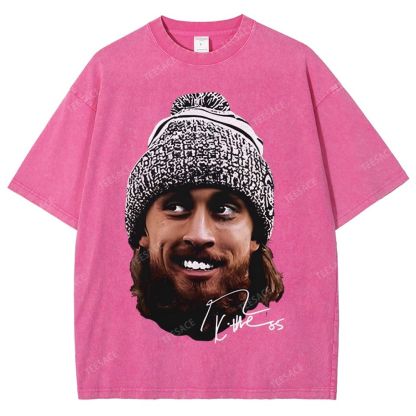GEORGE-KITTLE-Tee Unisex Fit Washed T-Shirt 