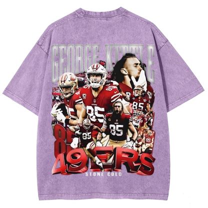 GEORGE-KITTLE-Tee Unisex Fit Washed T-Shirt 