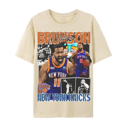 Jalen Brunson Tee Casual Short Sleeve T-Shirt  