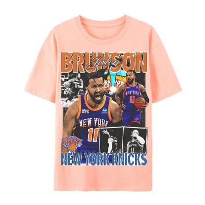 Jalen Brunson Tee Casual Short Sleeve T-Shirt  