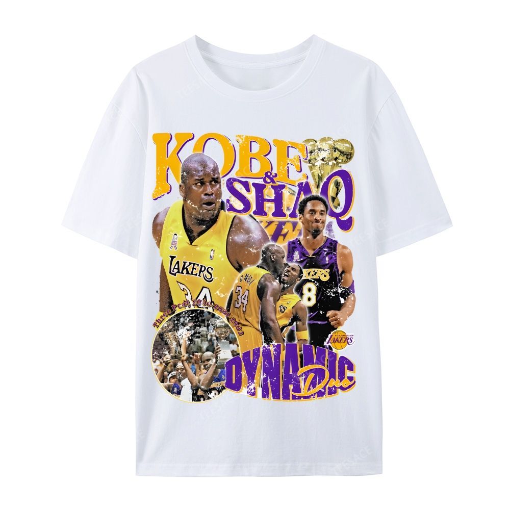 "Threedom Rings" Newspaper Tee  Casual Short Sleeve T-Shirt 