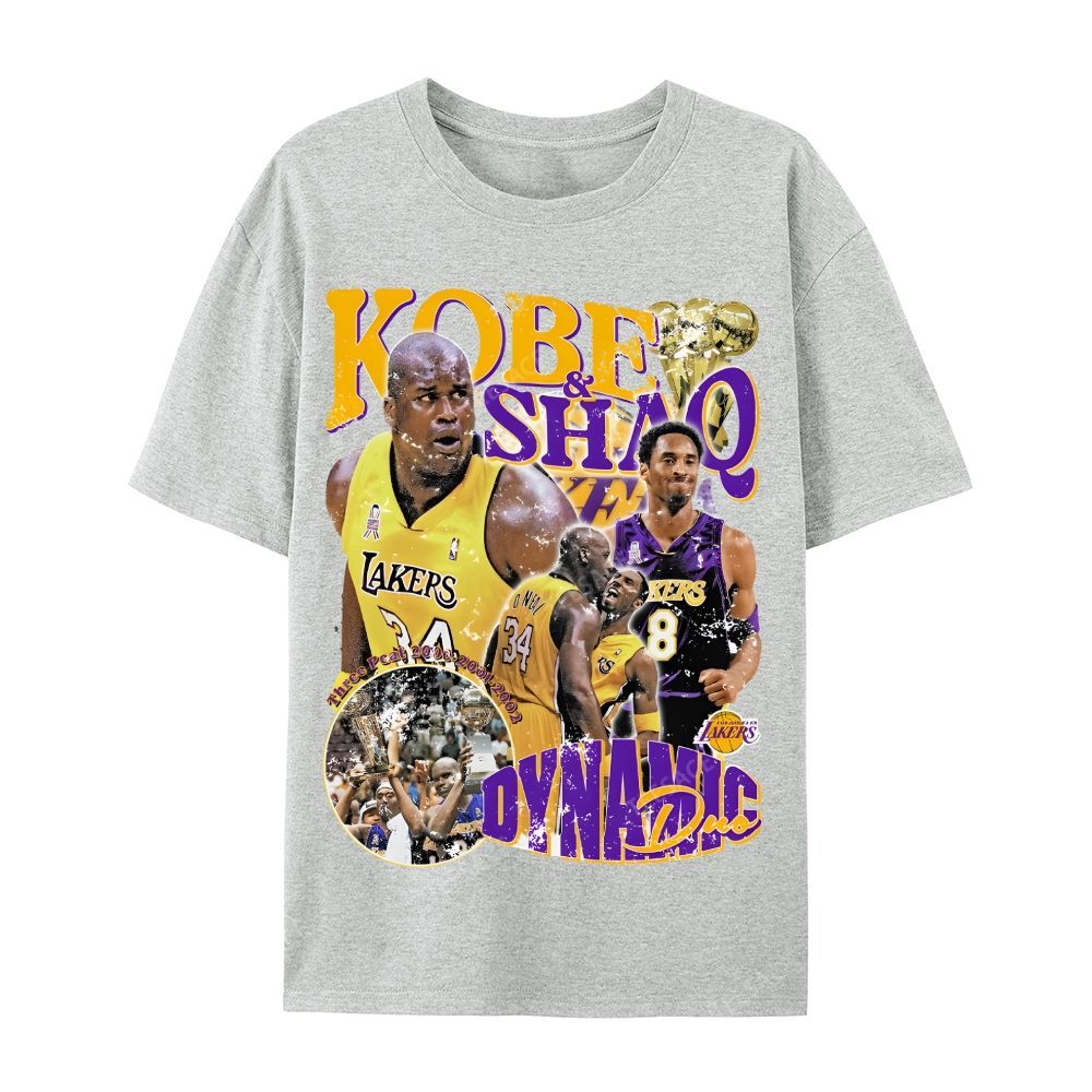 "Threedom Rings" Newspaper Tee  Casual Short Sleeve T-Shirt 