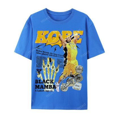 "5 Rings" Newspaper Tee Casual Short Sleeve T-Shirt