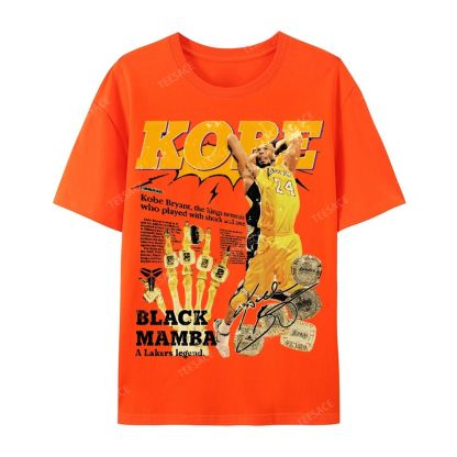 "5 Rings" Newspaper Tee Casual Short Sleeve T-Shirt