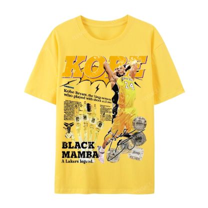 "5 Rings" Newspaper Tee Casual Short Sleeve T-Shirt
