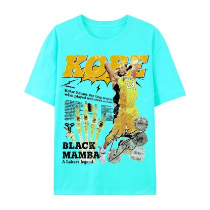 "5 Rings" Newspaper Tee Casual Short Sleeve T-Shirt