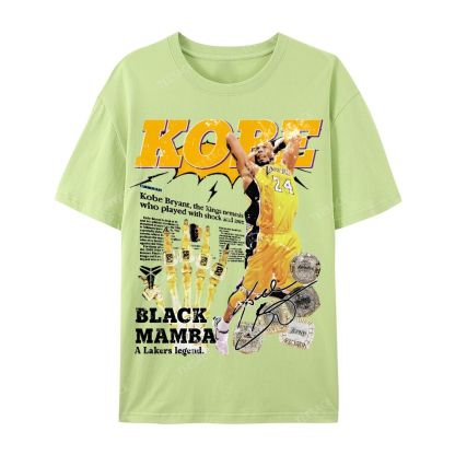 "5 Rings" Newspaper Tee Casual Short Sleeve T-Shirt