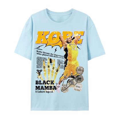 "5 Rings" Newspaper Tee Casual Short Sleeve T-Shirt